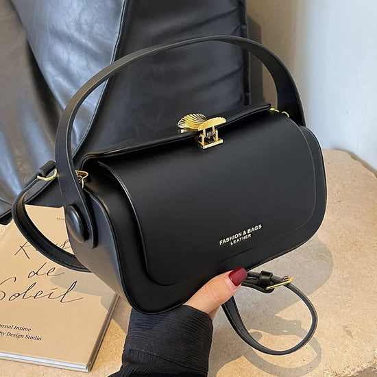 Classic Black Shoulder Bag Women&